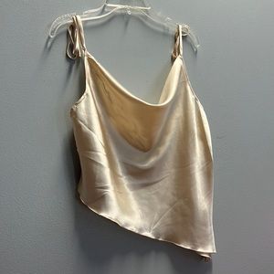 Forever 21, cream top, cute ties on the straps, silky feel